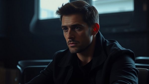 Thoughtful person discussing Grok AI bias at a tech event.