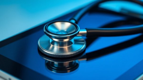Stethoscope on tablet symbolizing local public policy in healthcare.