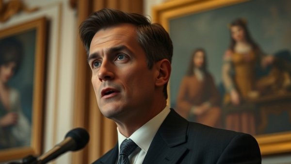 Eloquent speaker discussing state AI regulations indoors.