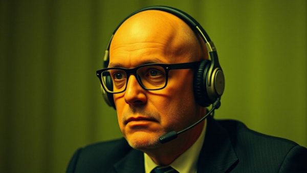 Stylized halftone portrait of a bald man at Gemini 3 AI release.