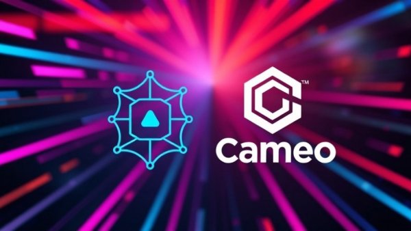 OpenAI Cameo logos on a vibrant background, symbolizing a legal battle.