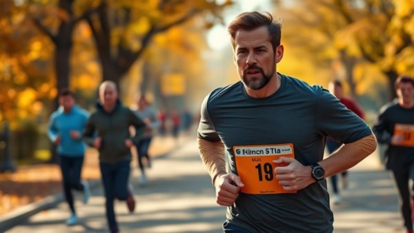 Van Cortlandt Park running tradition race scene with determined runner.
