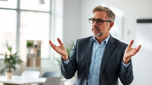 Confident professional gesturing in discussion, Vibe Coding In Software Development