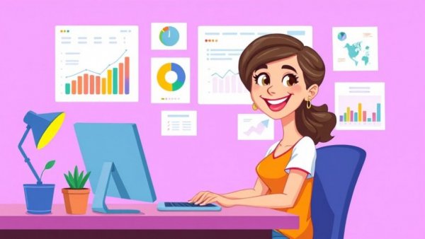 Mindfulness training focus illustrated scene of multitasking woman.