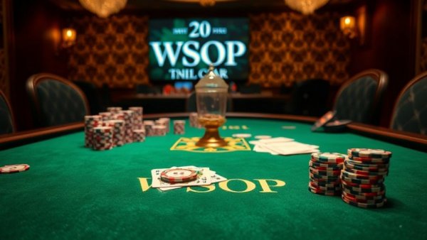 Poker table at OpenAI poker tournament with chips and cards