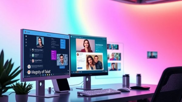 Using Microsoft Copilot at work with collaborative tools, digital workspace.