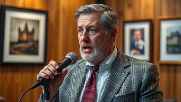 Republican health care priorities discussed by a man in a studio interview.