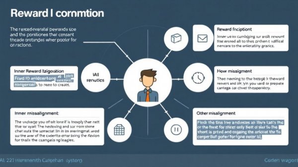 Diagram illustrating reward function design with inner and outer misalignment concepts.