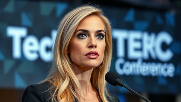 OpenAI Chief Revenue Officer Denise Dresser speaking at TechCrunch conference.