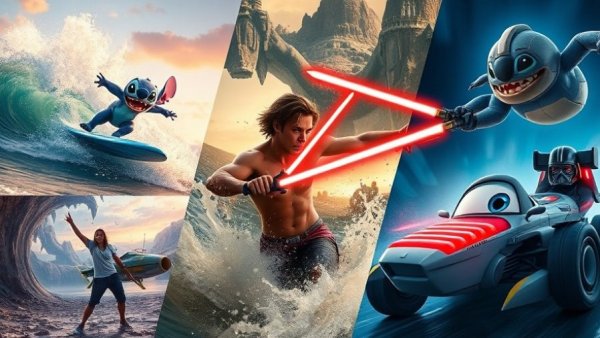 OpenAI Disney deal implications with diverse cinematic scenes