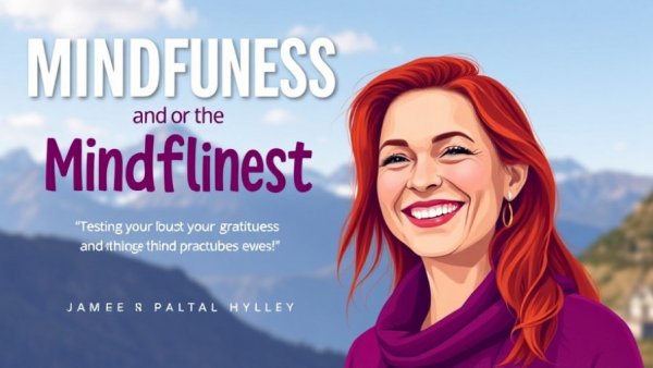 Gratitude Practice podcast cover art with woman and mountains.