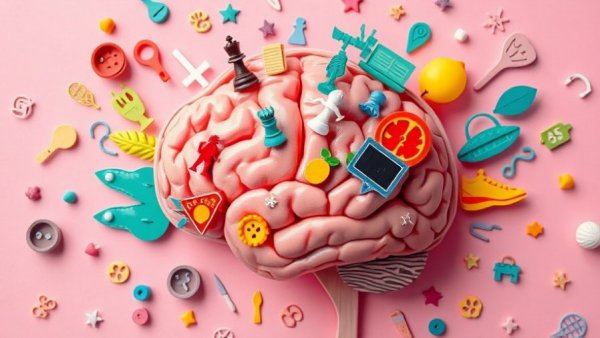 Vibrant brain artwork symbolizing a healthier brain in 2026 with lifestyle activities.