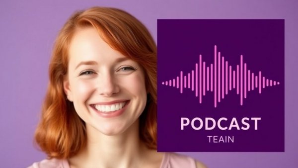 Gratitude Practice podcast cover featuring a smiling woman with red hair.