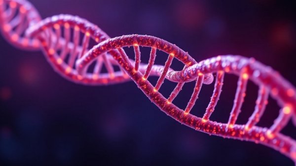 AI predicts diseases from DNA mutations using 3D DNA strand visualization.