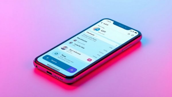 Sleek smartphone with ChatGPT app interface, modern tech vibe.