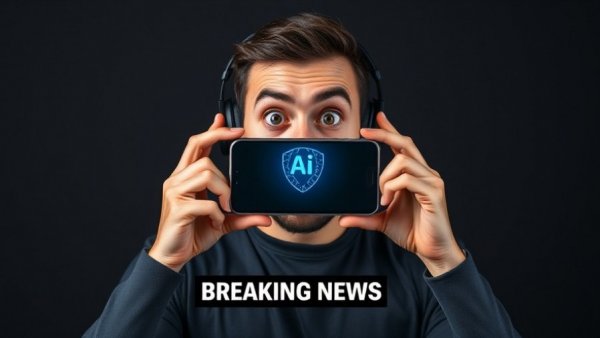 Breaking news on ChatGPT's impact on AI trends shown on smartphone.