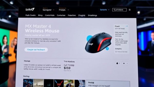 Comet Assistant AI showcasing MX Master 4 mouse product page