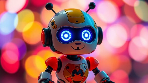 Colorful robot representing enterprise-grade AI orchestration platform.