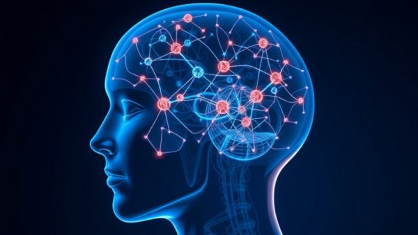 3D illustration of neural pathways related to BSL2 protein for hearing loss.