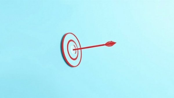 Illustration of a target with an arrow, AI Misinformation Strategies.