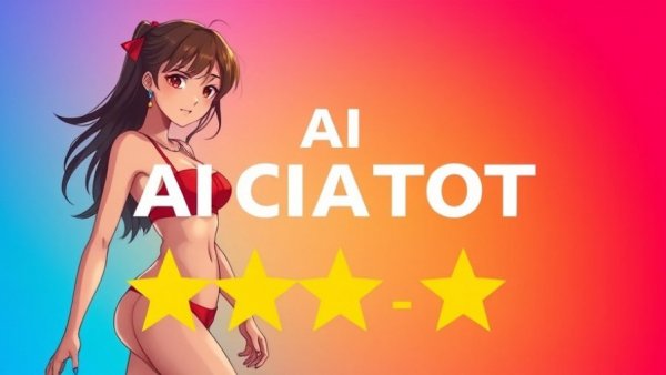 Promotional ad for AI chatbot service with rating stars.