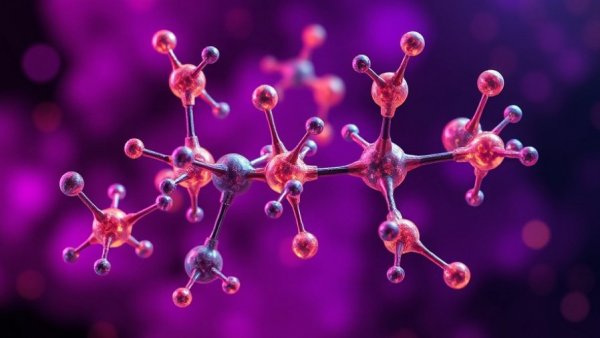 Visual of machine learning model predicting molecule binding for bioimaging.