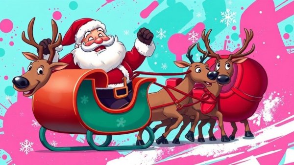 Track Santa on Christmas Eve 2025 with a playful and vibrant sleigh ride.