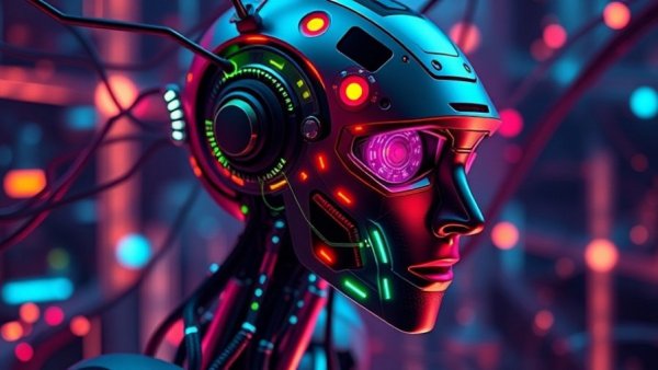 Futuristic AI Profile Illustrating New AI Reasoning System