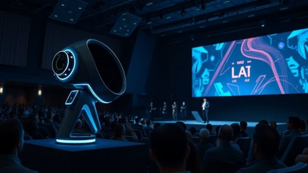 OpenAI GUMDROP AI Device presentation at tech event.