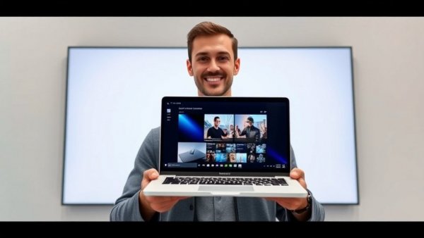 Man presenting new XPS laptop at a tech event, Return of the XPS