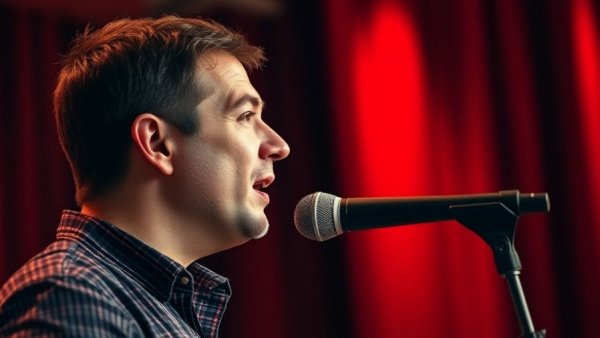 Man passionately discussing making $10K a month on YouTube, recorded in a studio.