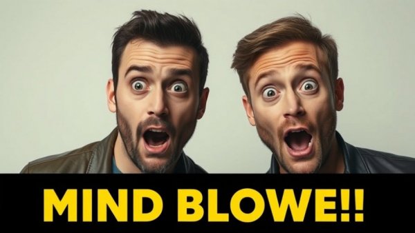 5 Years Left of Normal, two shocked men with text overlay in bold.