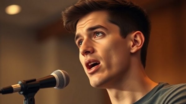 Young man speaking on ChatGPT applications update.