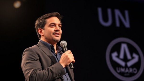 AI breakthroughs DeepSeek presentation featuring speaker.