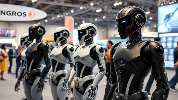 Memorable robots at CES 2026 exhibit advanced humanoid technology.