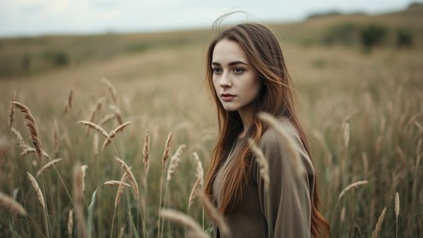 Reflective young woman in a field exemplifying daily habits that hold you back.