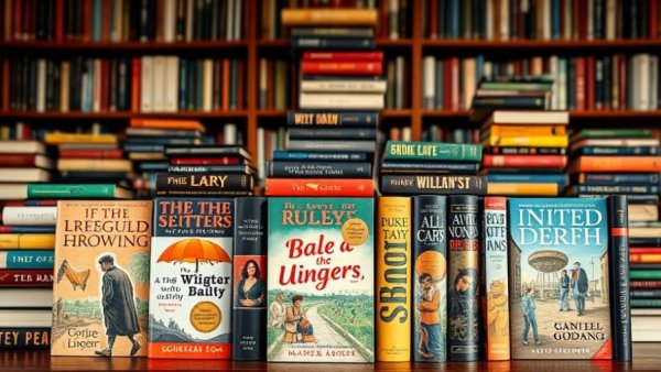 Vibrant book covers in book club poll results.