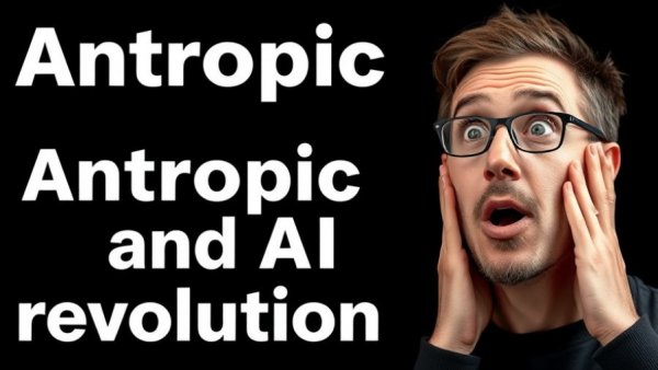 Surprised person with 'Anthropic AI Innovations' and bold text on black.