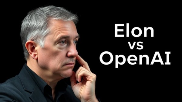 Pensive man contemplating, dramatic Elon vs OpenAI showdown.