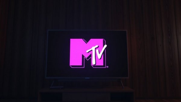 MTV legacy and cultural influence shown through iconic logo on TV.