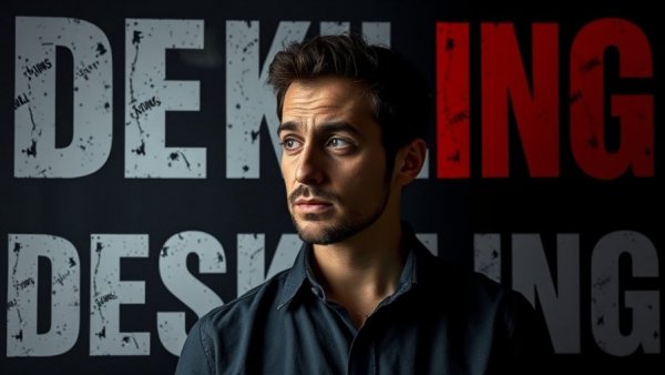 Impact of deskilling in AI technology with bold text and concerned expression.