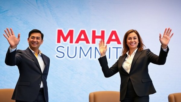 MAHA Movement leaders waving at a healthcare politics event.