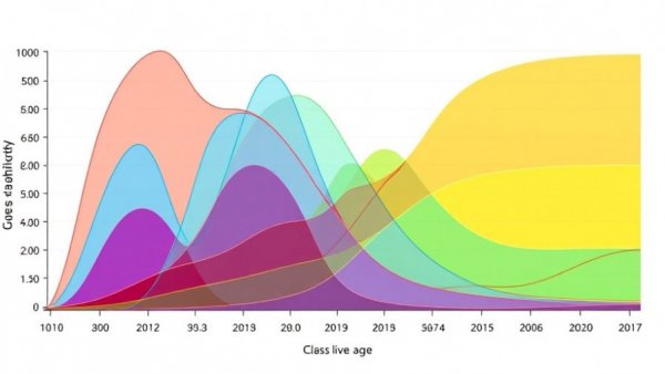 Line graph on impact of childbearing trajectories on aging showing birth probabilities by age and classes.