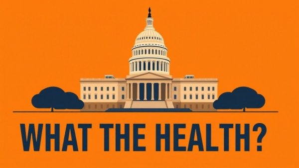 HHS funding bill illustration with U.S. Capitol and text