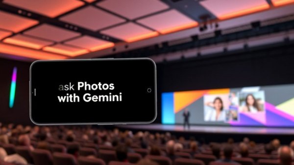 Google Photos AI photo editing feature presentation with Gemini