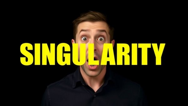 AI Civilization ClawdBot concept with bold singularity theme.