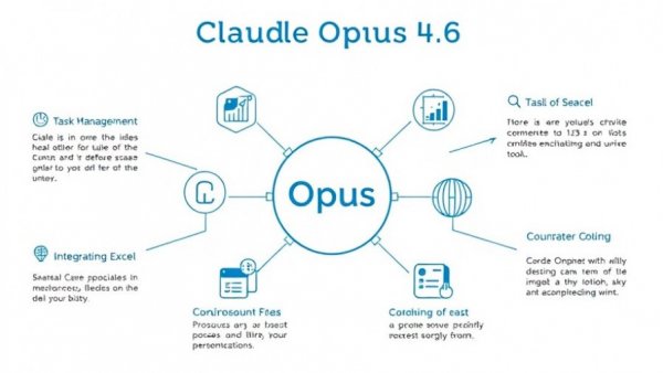 Claude Opus 4.6 features with guide illustration.