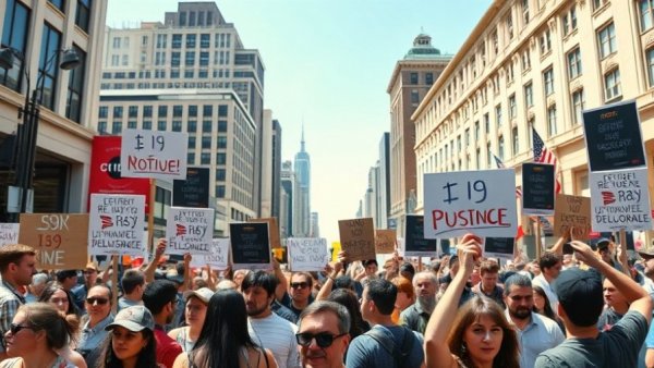 Protest highlighting importance of kindness in society.