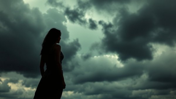 Contemplative woman conceptualizes vicarious trauma management.