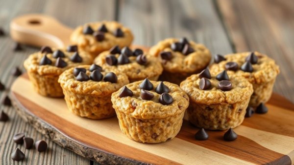 Delicious peanut butter banana baked oatmeal cups.